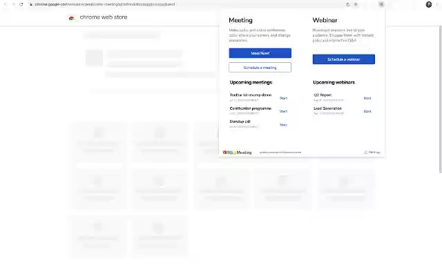 Zoho Meeting from Chrome web store to be run with OffiDocs Chromium online Zoho Meeting from Chrome web store to be run with OffiDocs Chromium online
