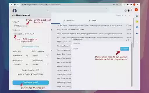 Zomani: Email Writer from Chrome web store to be run with OffiDocs Chromium online Zomani: Email Writer from Chrome web store to be run with OffiDocs Chromium online