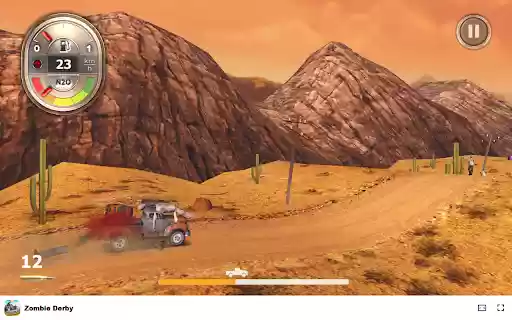 Zombie Derby Game Race through zombies and survive the apocalypse!  from Chrome web store to be run with OffiDocs Chromium online