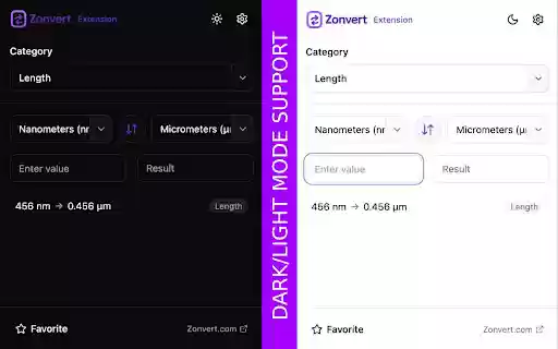 Zonvert Unit Converter  from Chrome web store to be run with OffiDocs Chromium online