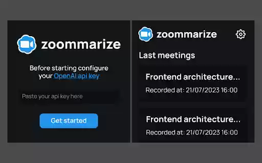 Zoommarize  from Chrome web store to be run with OffiDocs Chromium online