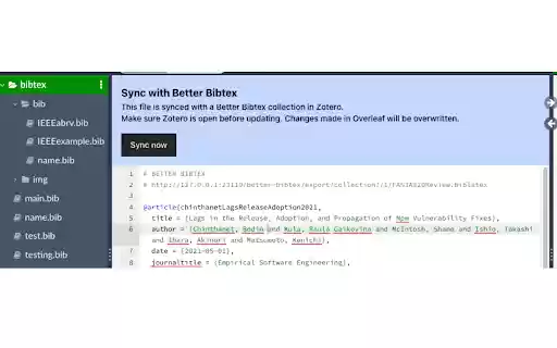 Zotero Better BibTex to Overleaf Local Sync from Chrome web store to be run with OffiDocs Chromium online Zotero Better BibTex to Overleaf Local Sync from Chrome web store to be run with OffiDocs Chromium online