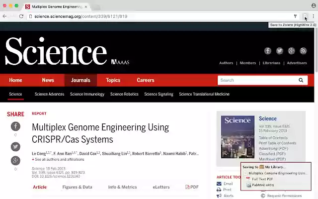 Zotero Connector from Chrome web store to be run with OffiDocs Chromium online Zotero Connector from Chrome web store to be run with OffiDocs Chromium online