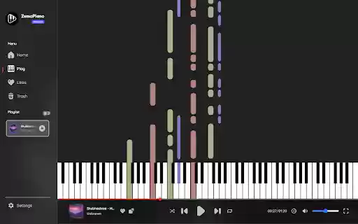 ZumaPiano : Learn Piano for free with AI  from Chrome web store to be run with OffiDocs Chromium online