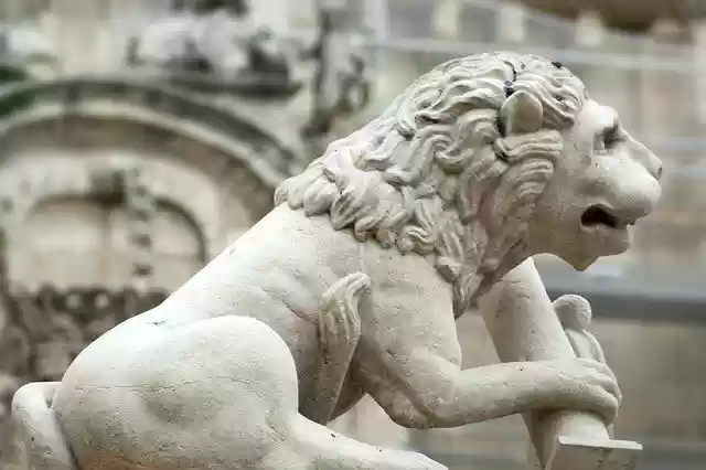 Free download Sculpture Stone Leon -  free photo or picture to be edited with GIMP online image editor