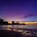 Sea, Beach and Buildings at Sunset  screen for extension Chrome web store in OffiDocs Chromium