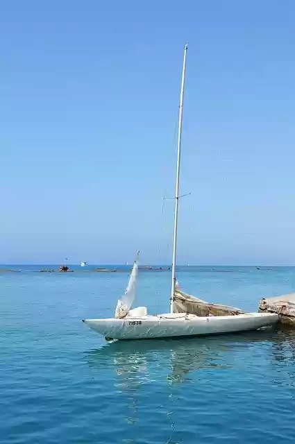 Free download Sea Boat Blue -  free photo or picture to be edited with GIMP online image editor