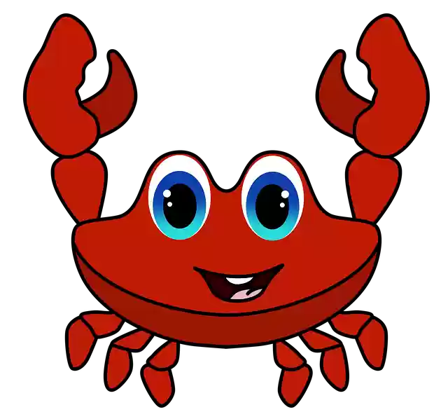 Free download Sea Drawing Crab Red -  free illustration to be edited with GIMP free online image editor