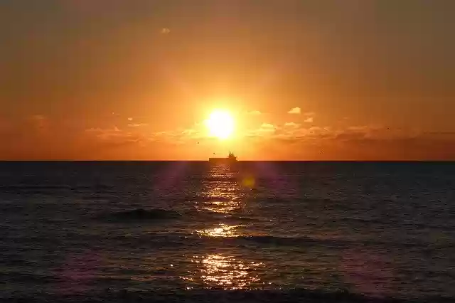 Free download Sea Evening Sun -  free photo or picture to be edited with GIMP online image editor