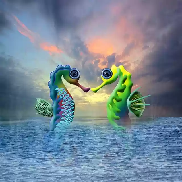 Free download Seahorse Water Sea -  free illustration to be edited with GIMP free online image editor