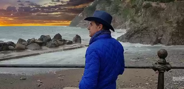 Free download Sea Man Ocean -  free free photo or picture to be edited with GIMP online image editor