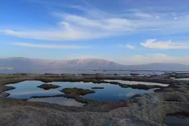 Free download sea mountains salt dead sea water free picture to be edited with GIMP free online image editor