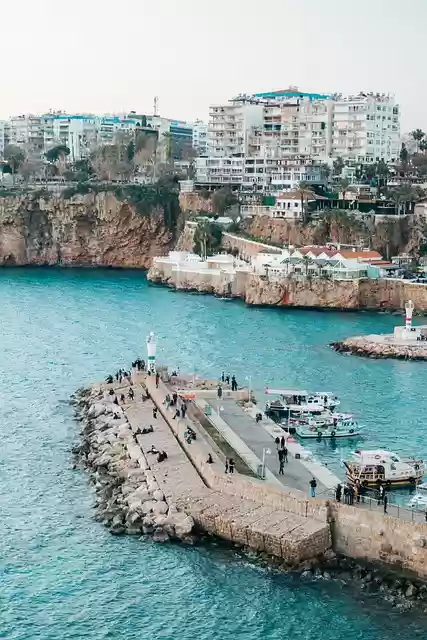 Free download sea ocean pier antalya turkey free picture to be edited with GIMP free online image editor
