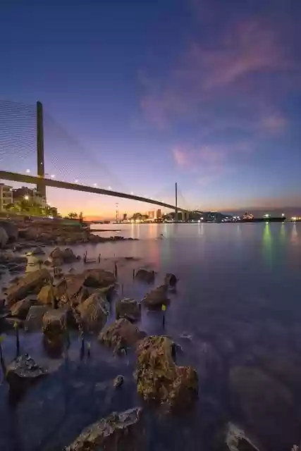 Free download sea rocks sunset sky nature free picture to be edited with GIMP free online image editor