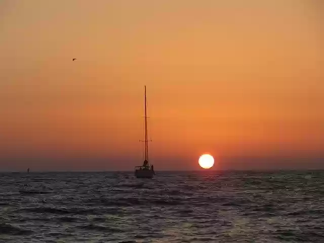 Free download Sea Sun Between -  free photo or picture to be edited with GIMP online image editor