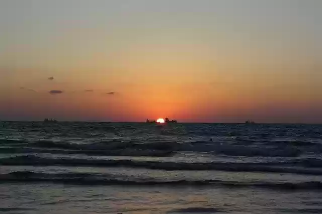Free download Sea Sunset Beach free video to be edited with OpenShot online video editor