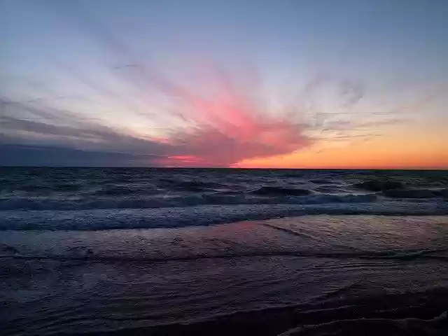Gratis download Sea Sunset Romantic - gratis foto of afbeelding om te bewerken met GIMP online afbeeldingseditor