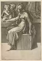 Free download Seated Woman with two Children free photo or picture to be edited with GIMP online image editor
