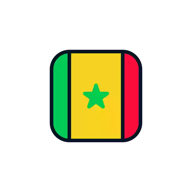 Free download Senegal Icon Flag -  free illustration to be edited with GIMP free online image editor