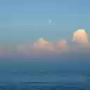 Serene Seascape Under a Pale Moon  screen for extension Chrome web store in OffiDocs Chromium