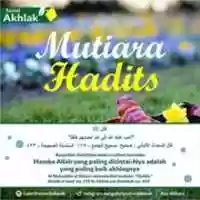 Free download Serial Akhlak Mutiara Hadits Hamba Yang Paling Dicintai Allah Adalah Yang Paling Baik Akhlaknya free photo or picture to be edited with GIMP online image editor