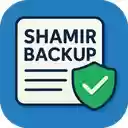 Shamir Backup  screen for extension Chrome web store in OffiDocs Chromium