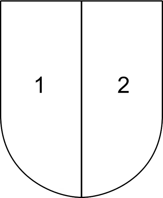 Free download Shield Partitioned Half - Free vector graphic on Pixabay free illustration to be edited with GIMP free online image editor
