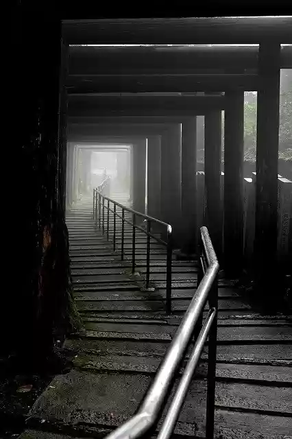 Free download Shrine Japan Fog -  free photo or picture to be edited with GIMP online image editor
