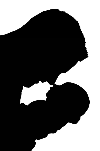 Free download Silhouette Father Son -  free illustration to be edited with GIMP free online image editor