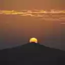 Silhouette of Mountain during Sunset  screen for extension Chrome web store in OffiDocs Chromium