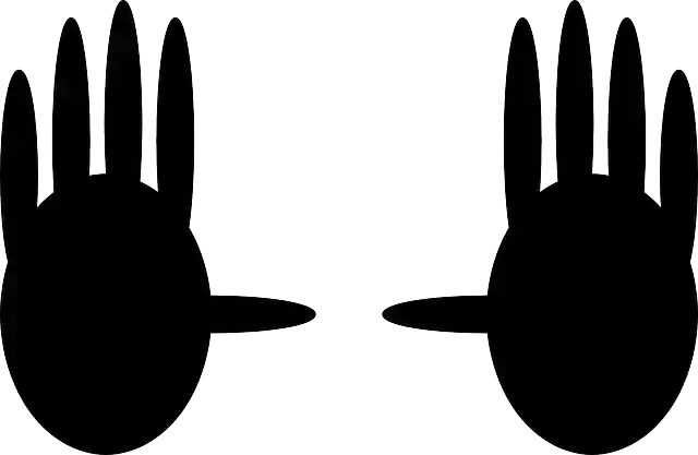 Free download Silhouettes Hands Palms - Free vector graphic on Pixabay free illustration to be edited with GIMP free online image editor