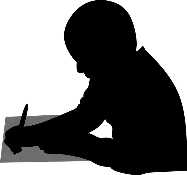 Free download Silhouette Writing Homework - Free vector graphic on Pixabay free illustration to be edited with GIMP free online image editor