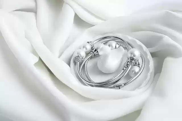Free download Silver Jewelry Bracelet Pearl -  free photo or picture to be edited with GIMP online image editor