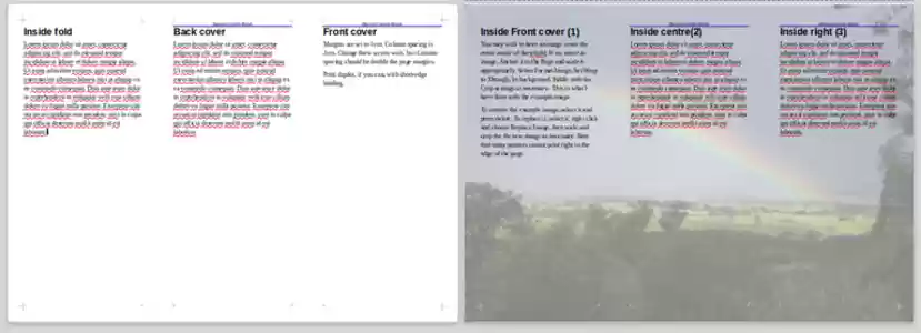 OffiDocs용 템플릿 Microsoft Simple A4 trifold