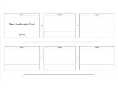 Free download Simple storyboard template. DOC, XLS or PPT template free to be edited with LibreOffice online or OpenOffice Desktop online