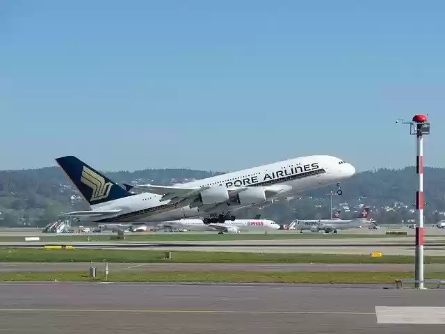 Free download Singapore Airbus A380 -  free photo or picture to be edited with GIMP online image editor