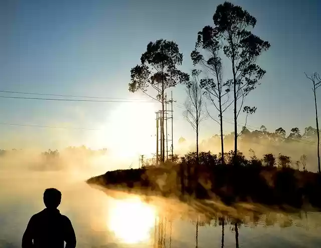 Free download Situ Cileunca Lake Sunrise -  free photo or picture to be edited with GIMP online image editor