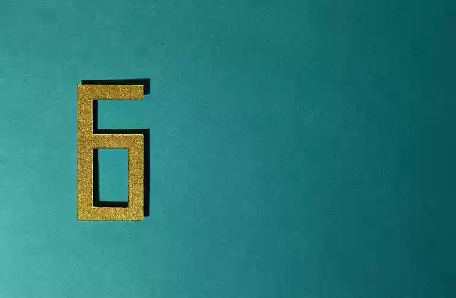 Free download Six Type Number -  free photo or picture to be edited with GIMP online image editor