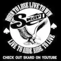 Free download SKARD TICKET LOGO Reversed Blk Wht free photo or picture to be edited with GIMP online image editor