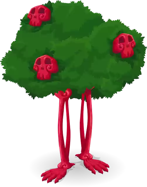 Free download Skeleton Tree Cartoon -  free illustration to be edited with GIMP free online image editor