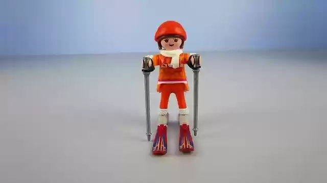 Free download Skier Playmobil Miniature -  free photo or picture to be edited with GIMP online image editor