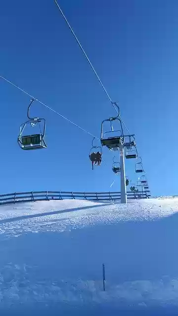 Free download Ski Lift Cable Car Winter -  free photo or picture to be edited with GIMP online image editor