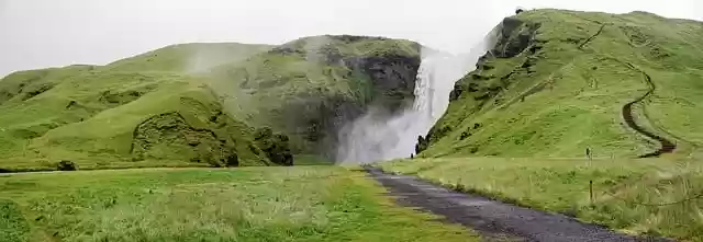 Free download skogarfoss iceland cascade free picture to be edited with GIMP free online image editor