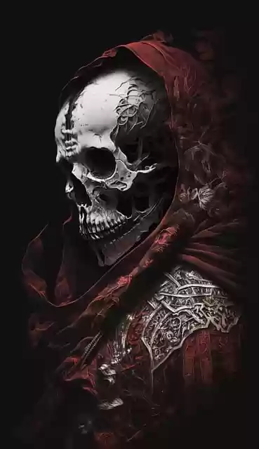 skull skeleton death by OffiDocs for office