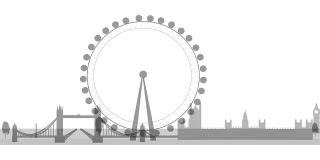 Free download Skyline London Wheel - Free vector graphic on Pixabay free illustration to be edited with GIMP free online image editor