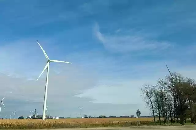 Free download Sky Windmill Landscape -  free photo or picture to be edited with GIMP online image editor