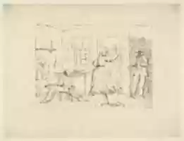 Free download Slaves Concealing their Master from a Search Party (from Confederate War Etchings) free photo or picture to be edited with GIMP online image editor