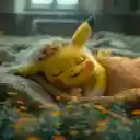 Sleeping pikachu wallpaper  screen for extension Chrome web store in OffiDocs Chromium