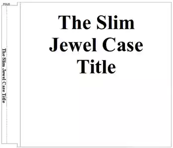 Muat turun percuma Slim CD/DVD Jewel Case Cover Templates (Surat) DOC, XLS atau PPT template percuma untuk diedit dengan LibreOffice dalam talian atau OpenOffice Desktop dalam talian
