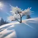 Small tree on snow wallpaper  screen for extension Chrome web store in OffiDocs Chromium